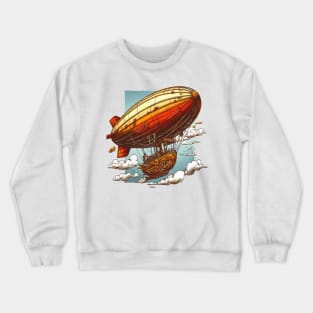 Steampunk Fantasy Airship Crewneck Sweatshirt